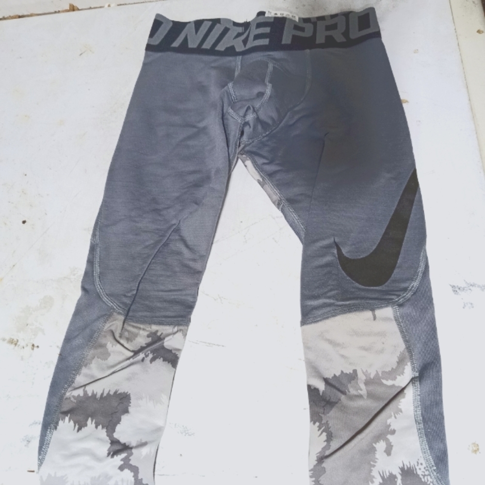 Gray Camo Nike Pro Long Johns***